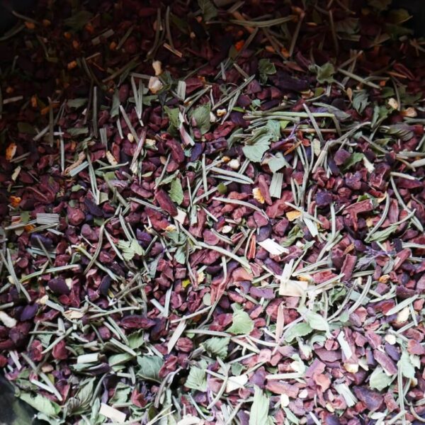 Grué de cacao pour infusion : Maté, romarin, orange, menthe poivrée, gingembre, cannelle et citronnelle - 100g – Image 3