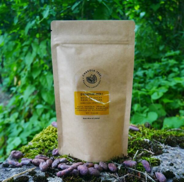 Grué de cacao pour infusion : Maté, romarin, orange, menthe poivrée, gingembre, cannelle et citronnelle - 100g – Image 2