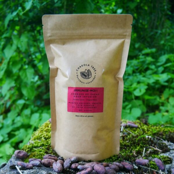 Écorces de cacao pour infusion : Menthe poivrée, cassis, thym commun et thym citronné - 100g – Image 3