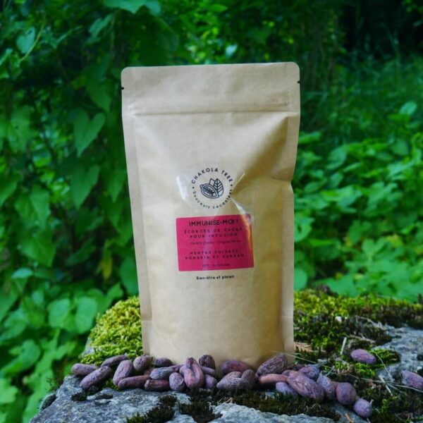 Écorces de cacao pour infusion : Menthe poivrée, romarin, sureau - 100g – Image 2